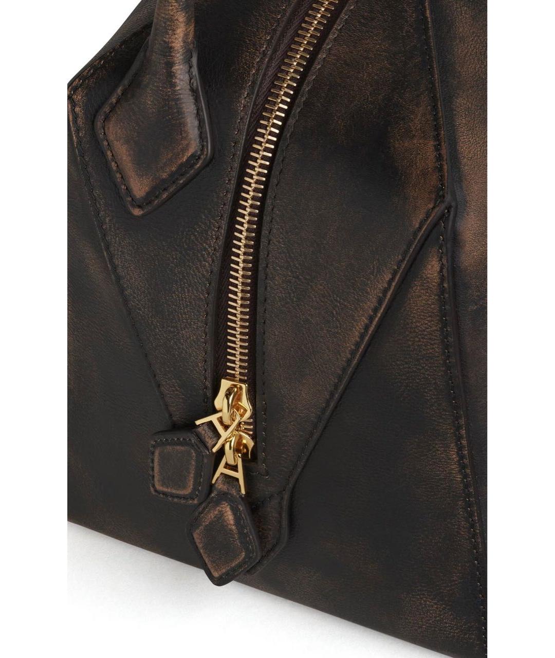 ALAIA Коричневая кожаная сумка через плечо, фото 3