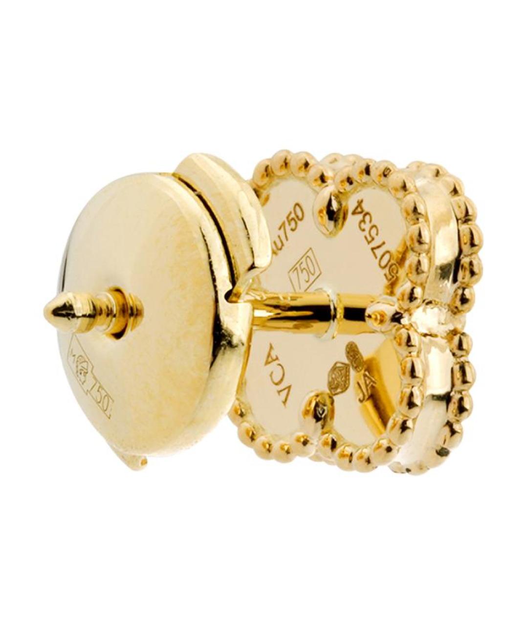 VAN CLEEF & ARPELS Золотые серьги из желтого золота, фото 4