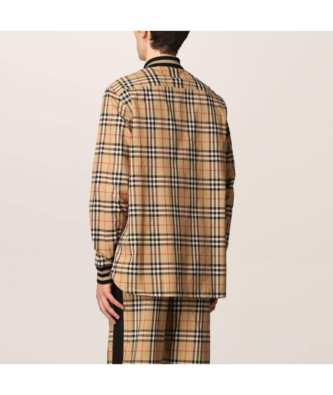 BURBERRY Коричневая классическая рубашка, фото 4