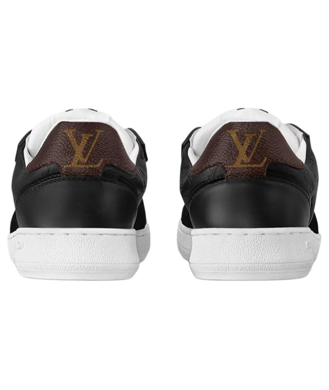 LOUIS VUITTON Черные кожаные кроссовки, фото 5