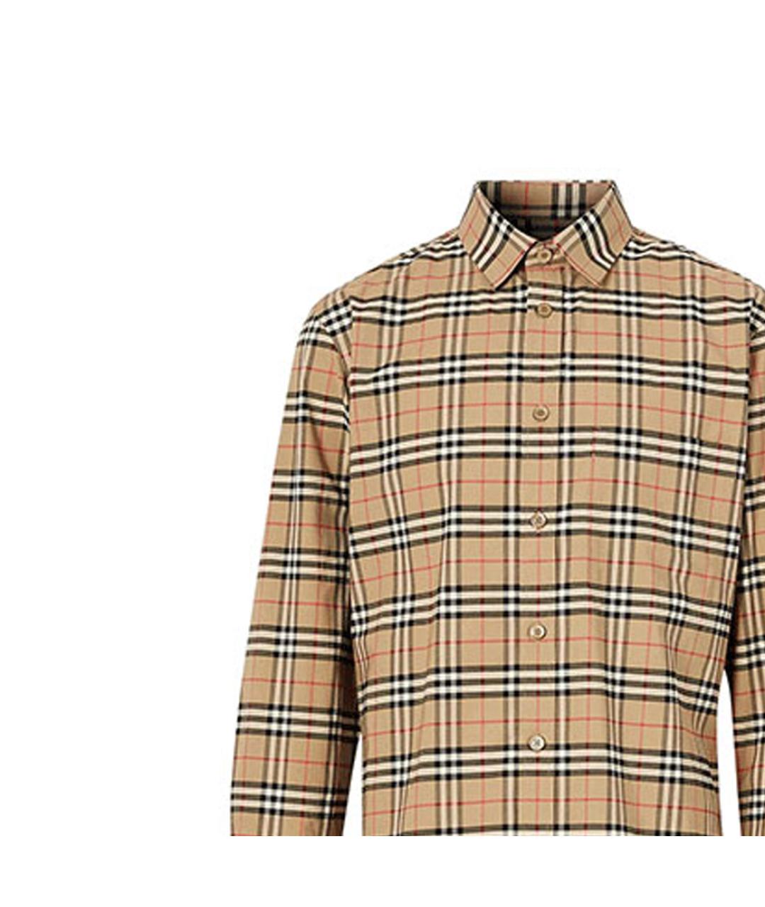 BURBERRY Коричневая классическая рубашка, фото 5