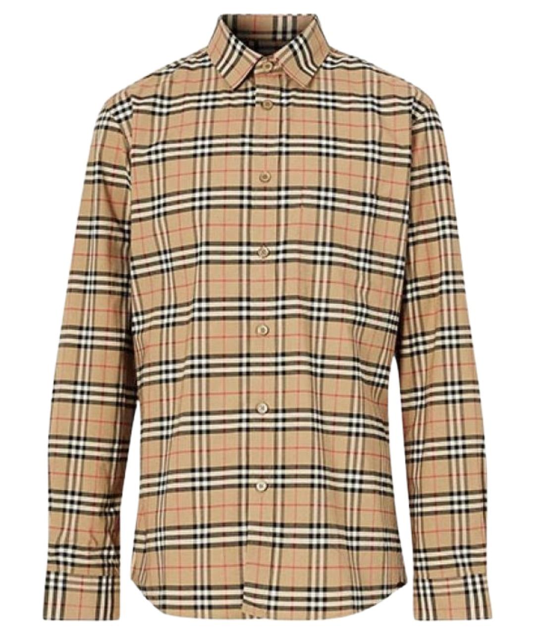 BURBERRY Коричневая классическая рубашка, фото 1