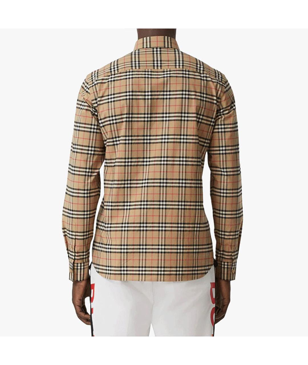 BURBERRY Коричневая классическая рубашка, фото 4