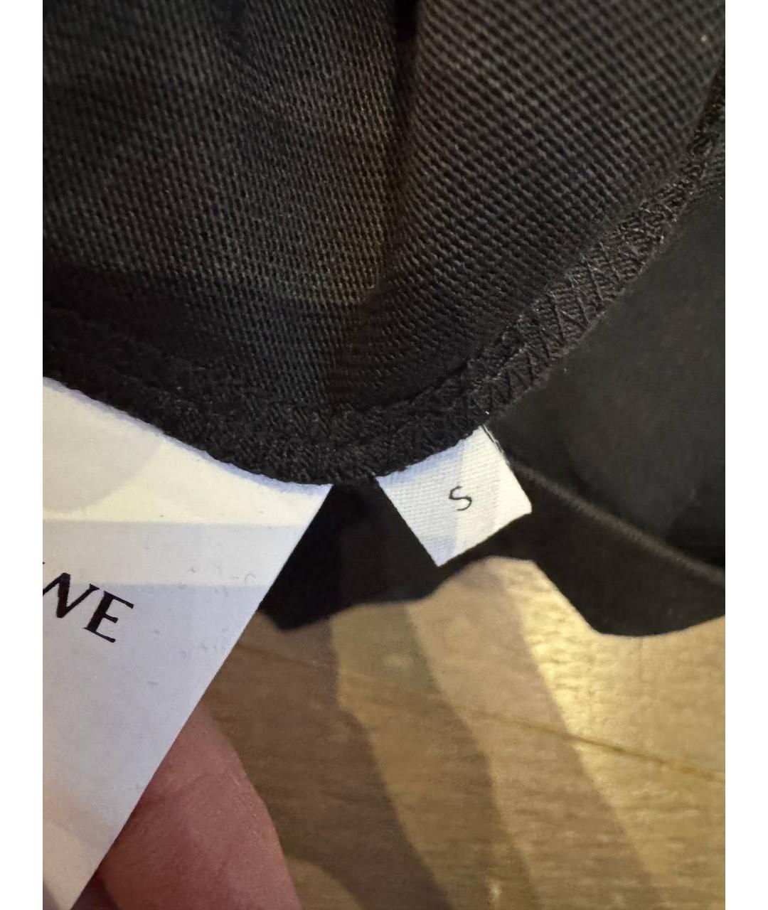 LOEWE Черная хлопковая футболка, фото 8