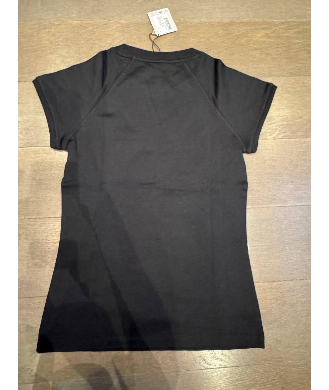 LOEWE Черная хлопковая футболка, фото 3