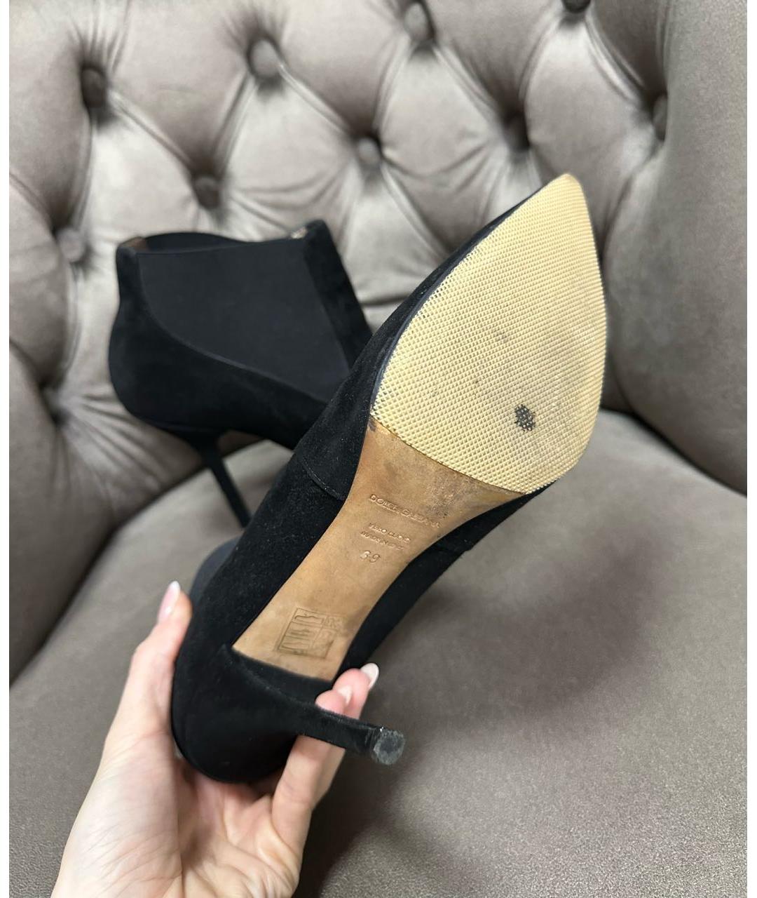 DOLCE&GABBANA Черные ботильоны, фото 3