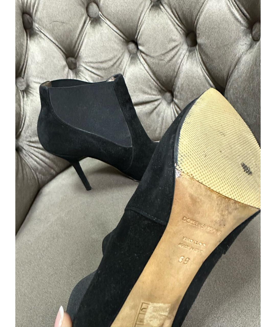 DOLCE&GABBANA Черные ботильоны, фото 4