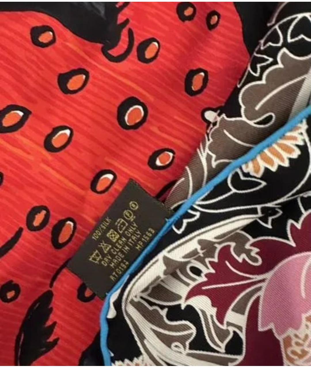 LOUIS VUITTON Мульти шелковый платок, фото 6