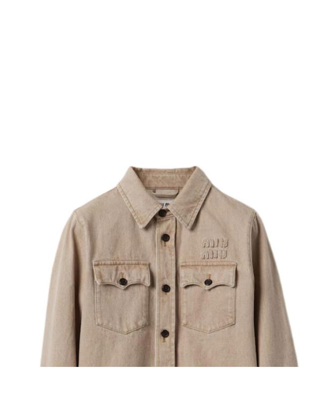 MIU MIU Коричневая рубашка, фото 5