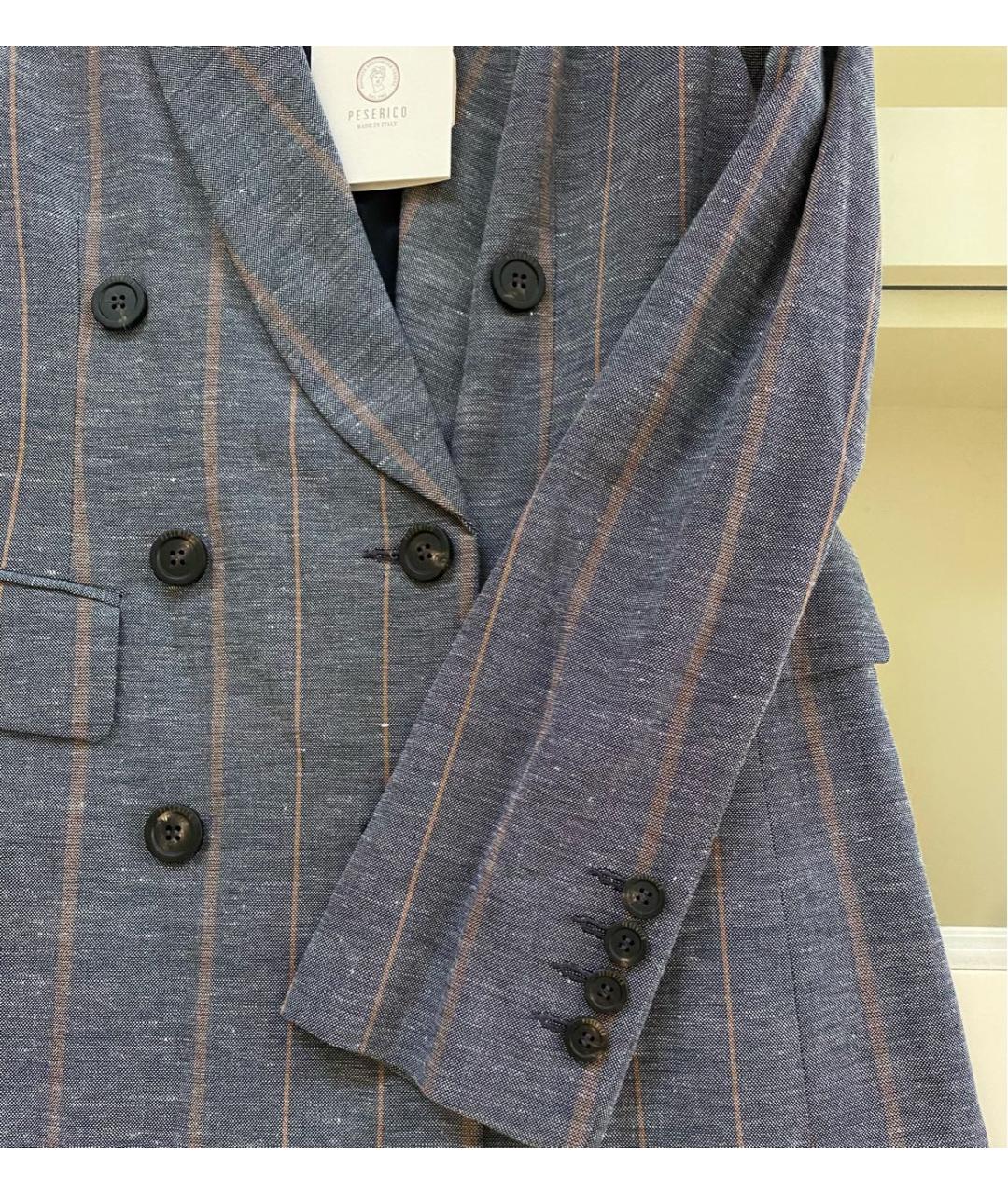 PESERICO Серый хлопковый жакет/пиджак, фото 6