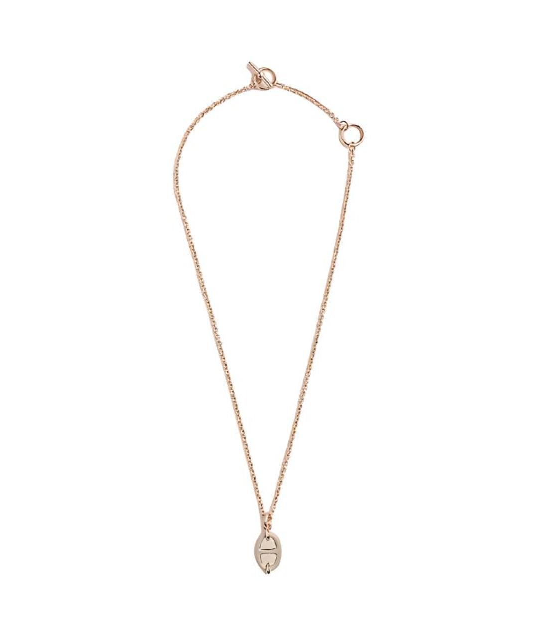 HERMES Золотое колье, фото 2