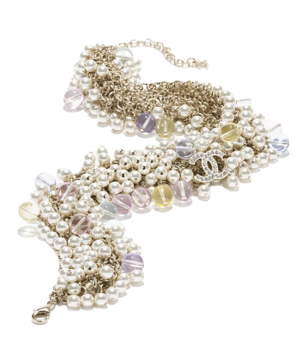 CHANEL Золотое металлическое колье, фото 2