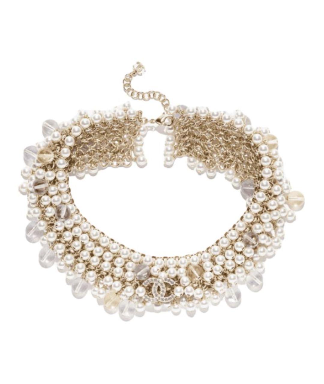 CHANEL Золотое металлическое колье, фото 1