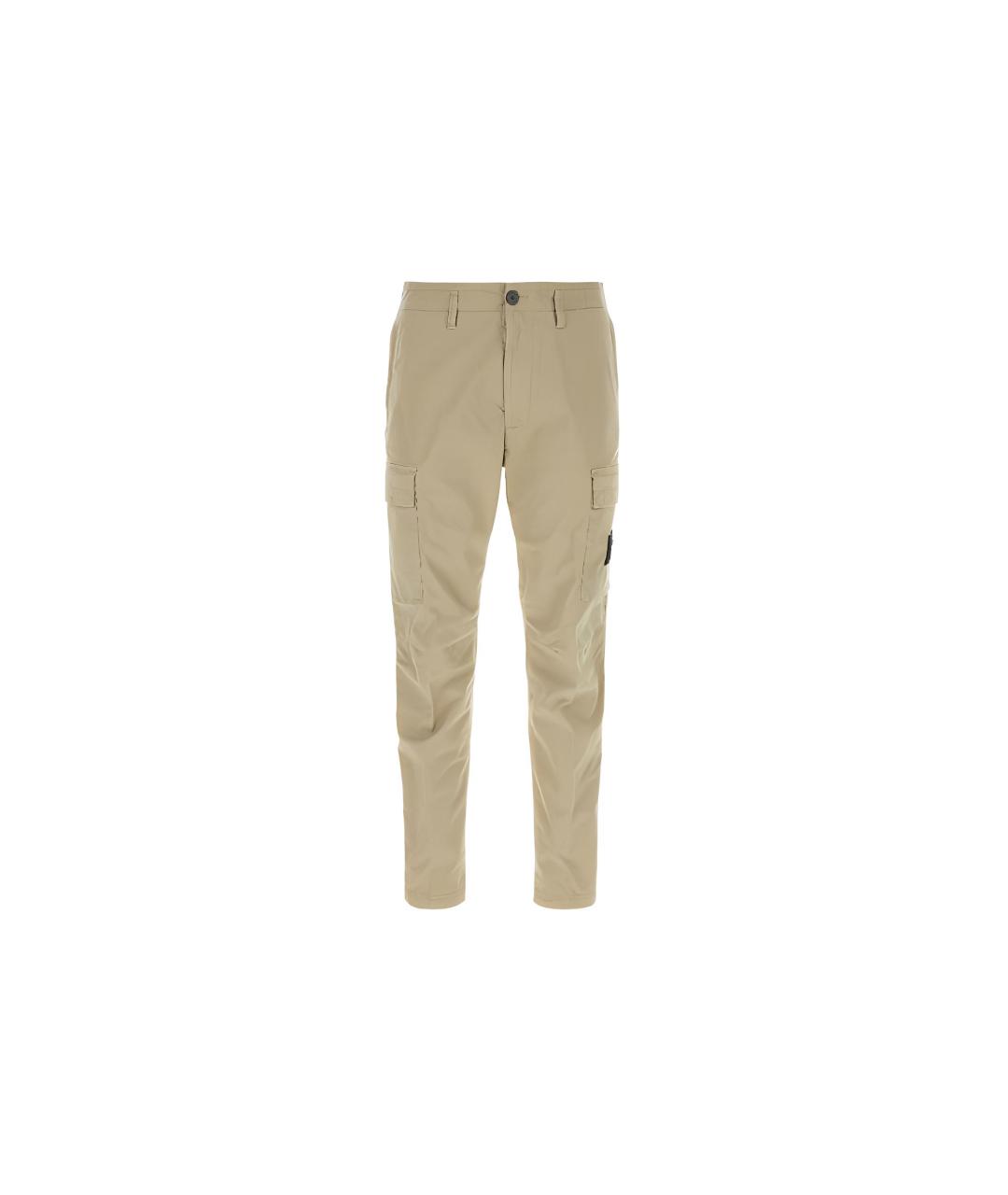 STONE ISLAND Коричневые повседневные брюки, фото 3
