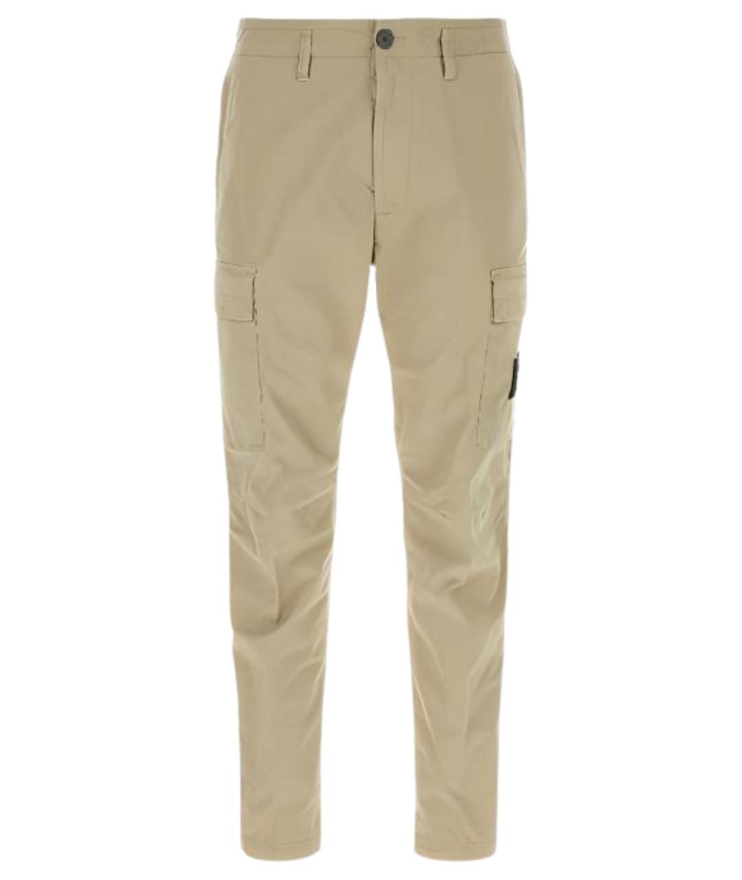 STONE ISLAND Коричневые повседневные брюки, фото 1