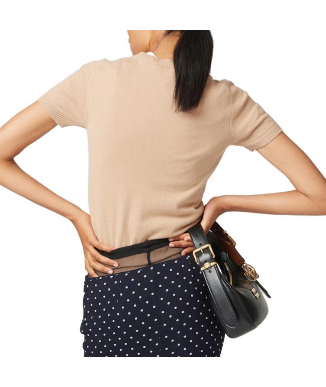 MIU MIU Коричневый кашемировый джемпер / свитер, фото 5