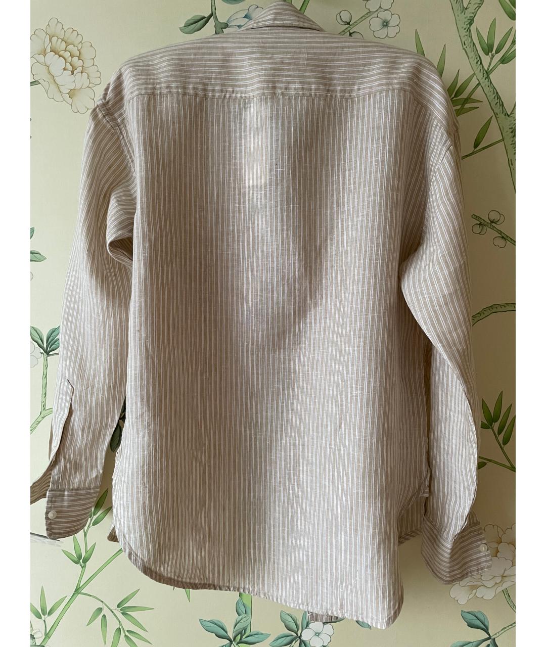 RALPH LAUREN COLLECTION Бежевая льняная рубашка, фото 2