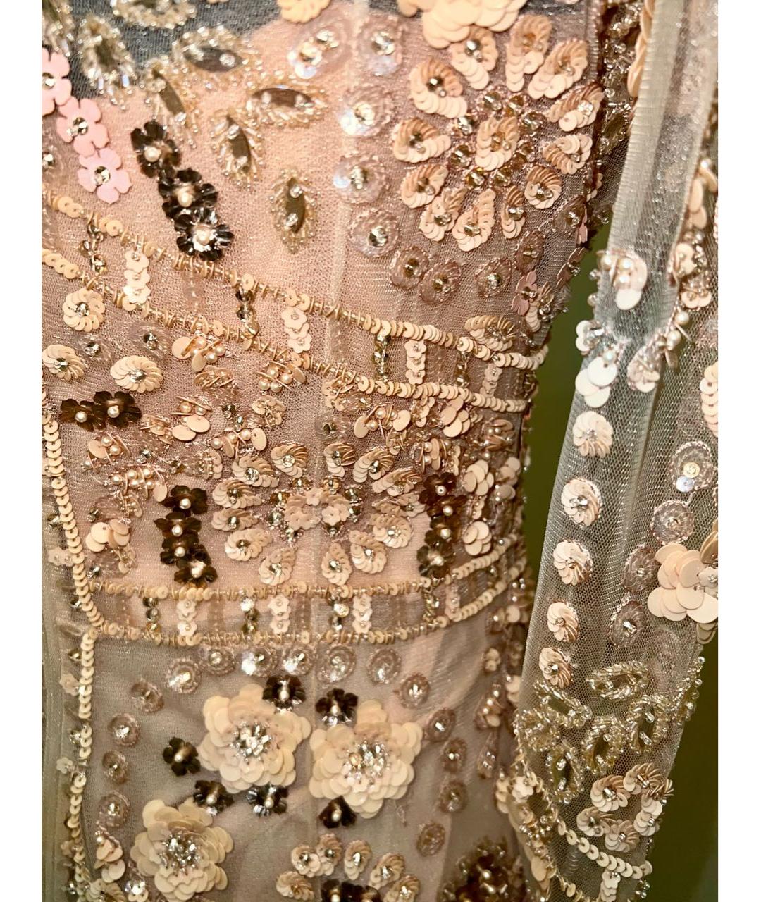 ZUHAIR MURAD Коралловое шелковое вечернее платье, фото 6