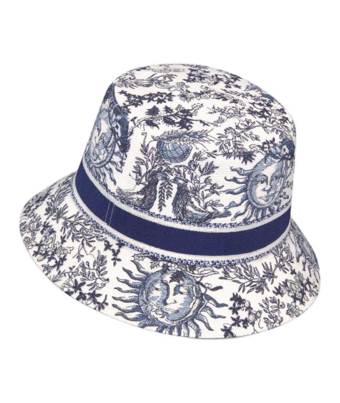 CHRISTIAN DIOR Синяя хлопковая панама, фото 4