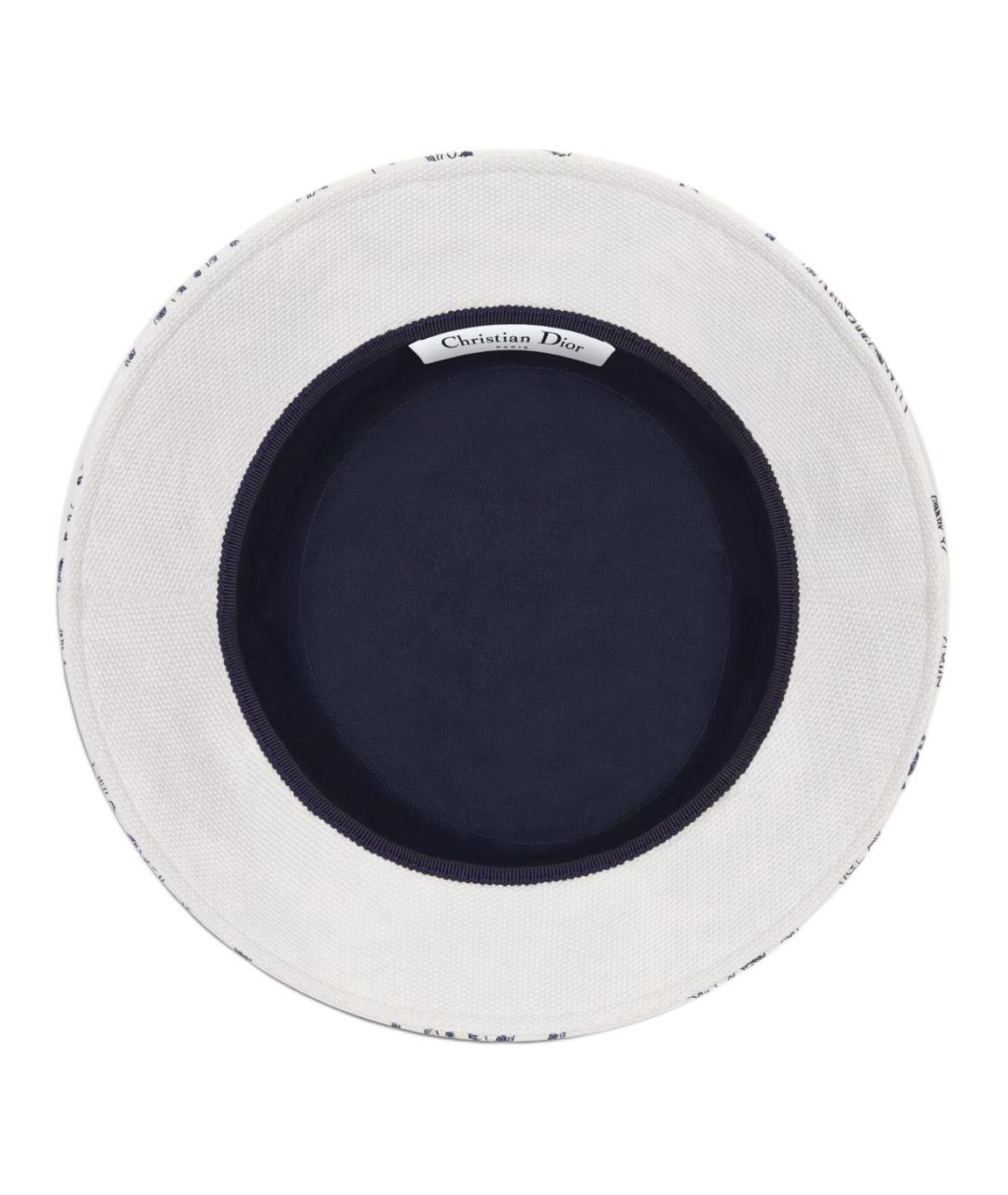 CHRISTIAN DIOR Синяя хлопковая панама, фото 5