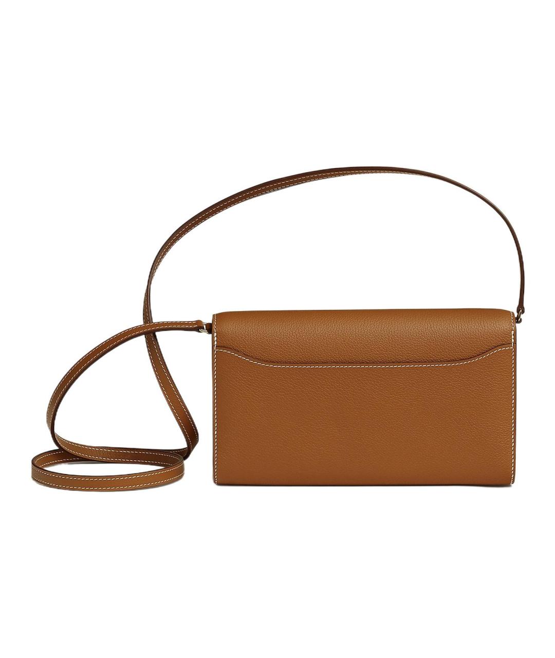 HERMES Коричневая кожаная сумка через плечо, фото 2