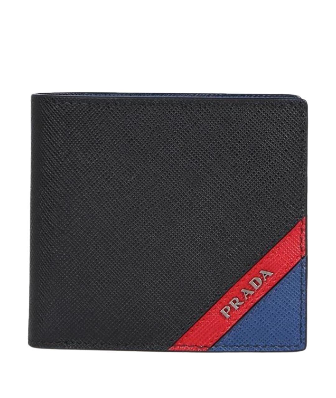 PRADA Черный кожаный кошелек, фото 1