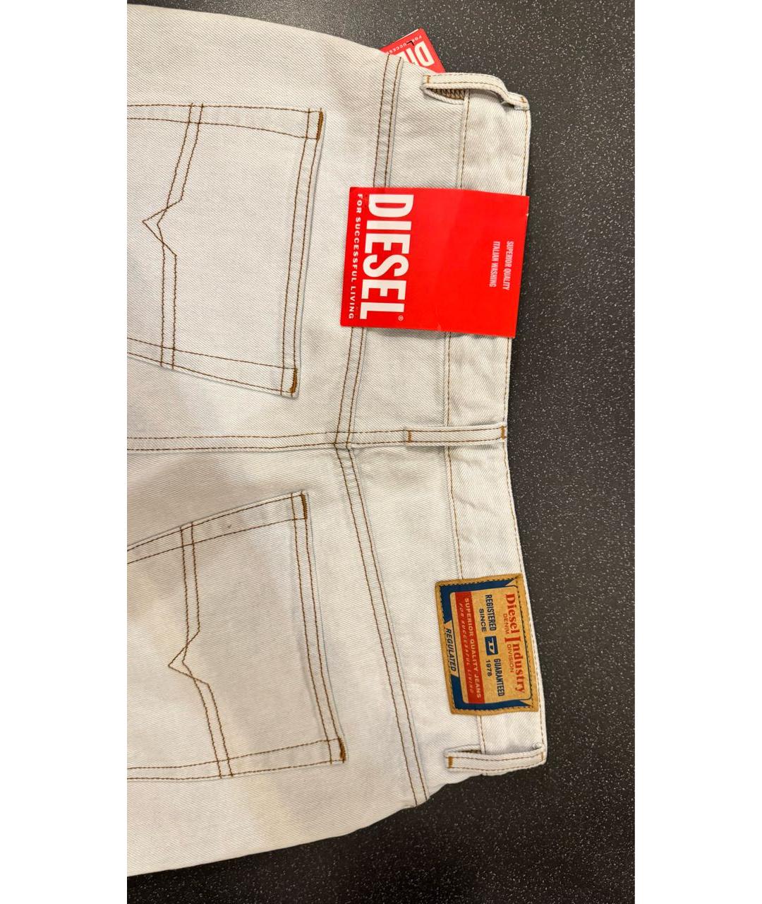 DIESEL Хлопковые прямые джинсы, фото 5