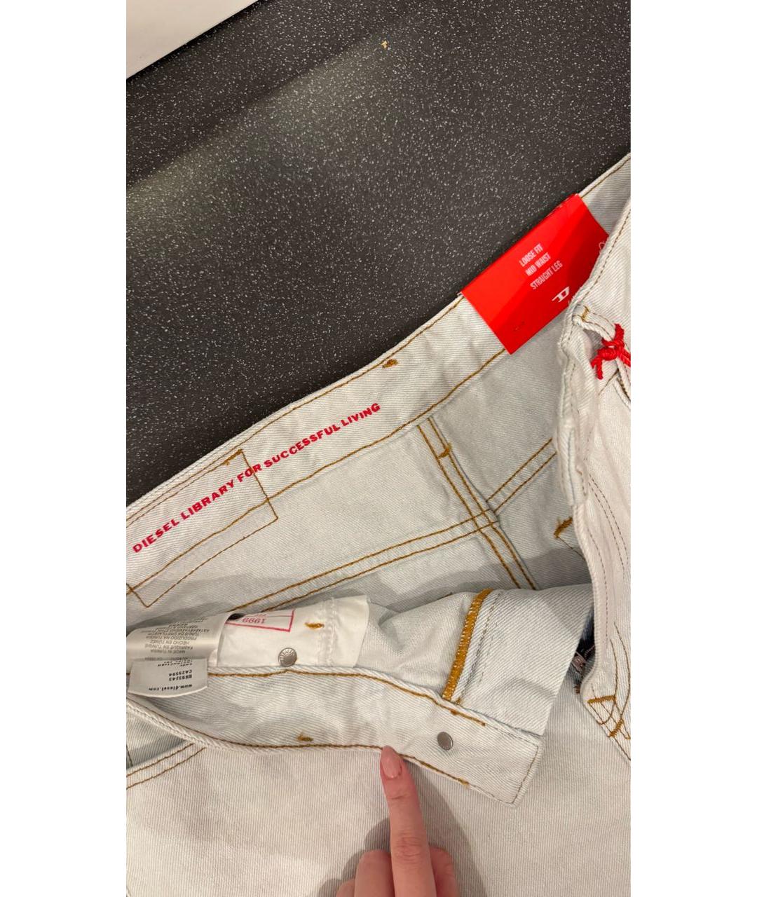 DIESEL Хлопковые прямые джинсы, фото 3