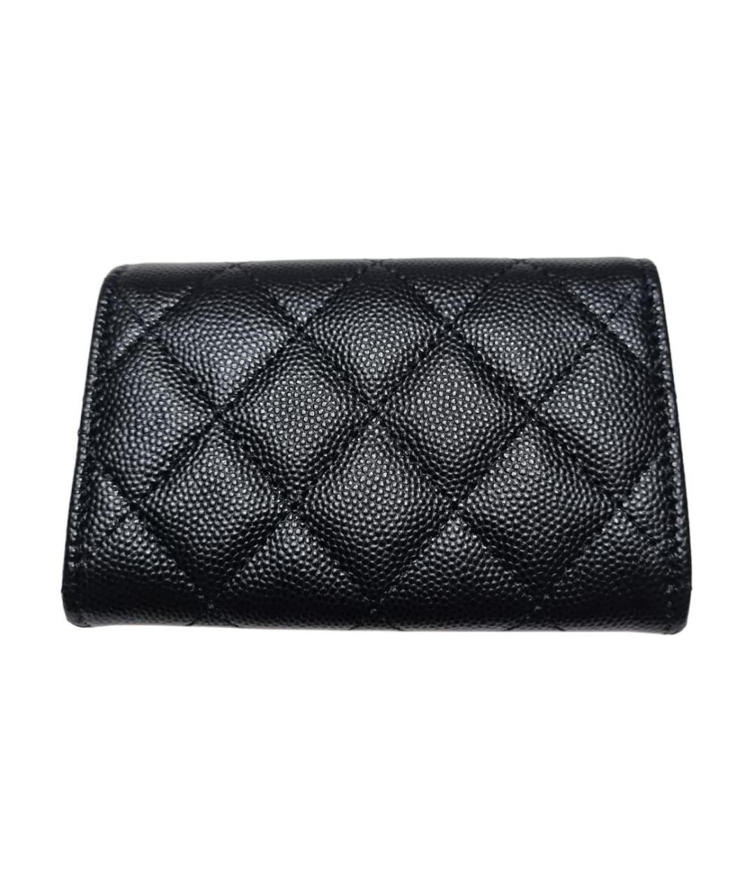 CHANEL Черный кожаный кардхолдер, фото 2