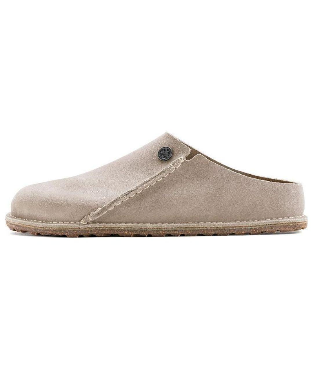 BIRKENSTOCK Коричневые замшевые сабо, фото 5
