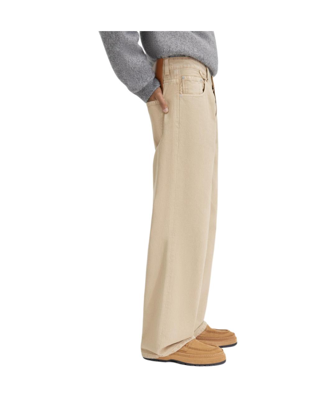 JACQUEMUS Коричневые прямые джинсы, фото 4