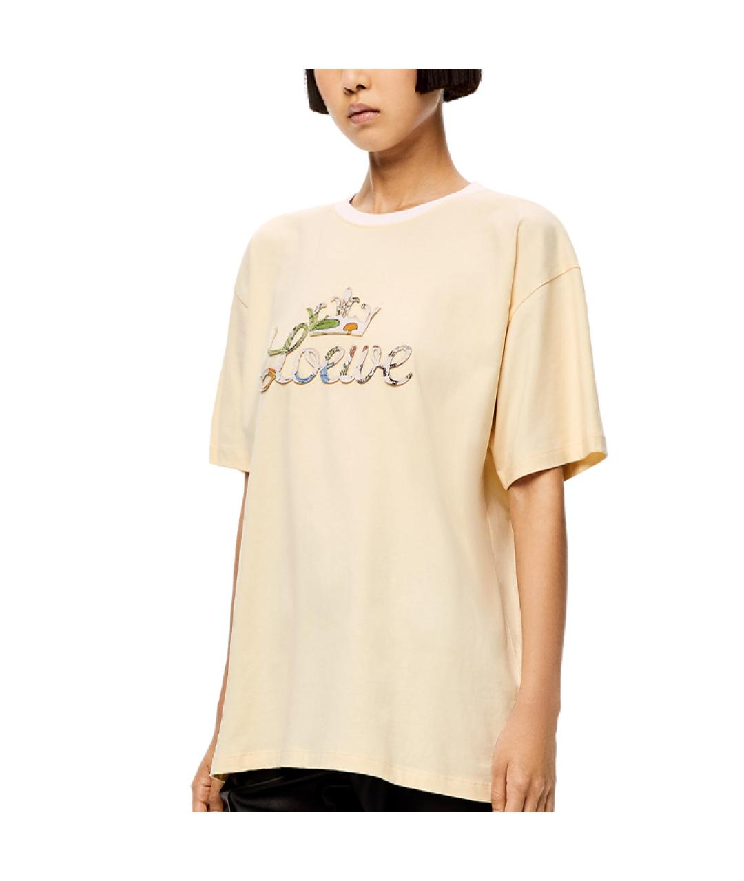 LOEWE Коричневая футболка, фото 4