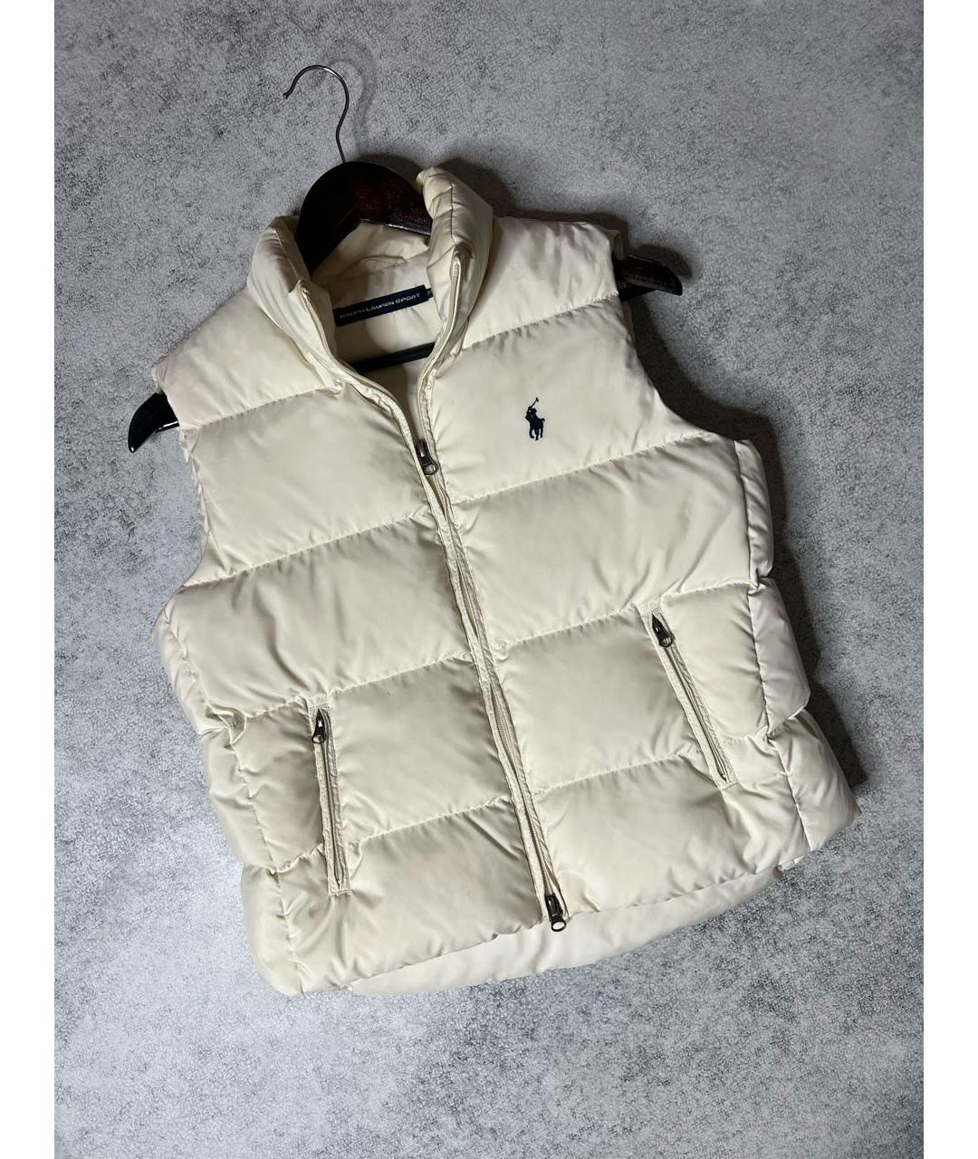 RALPH LAUREN Бежевый полиэстеровый жилет, фото 8