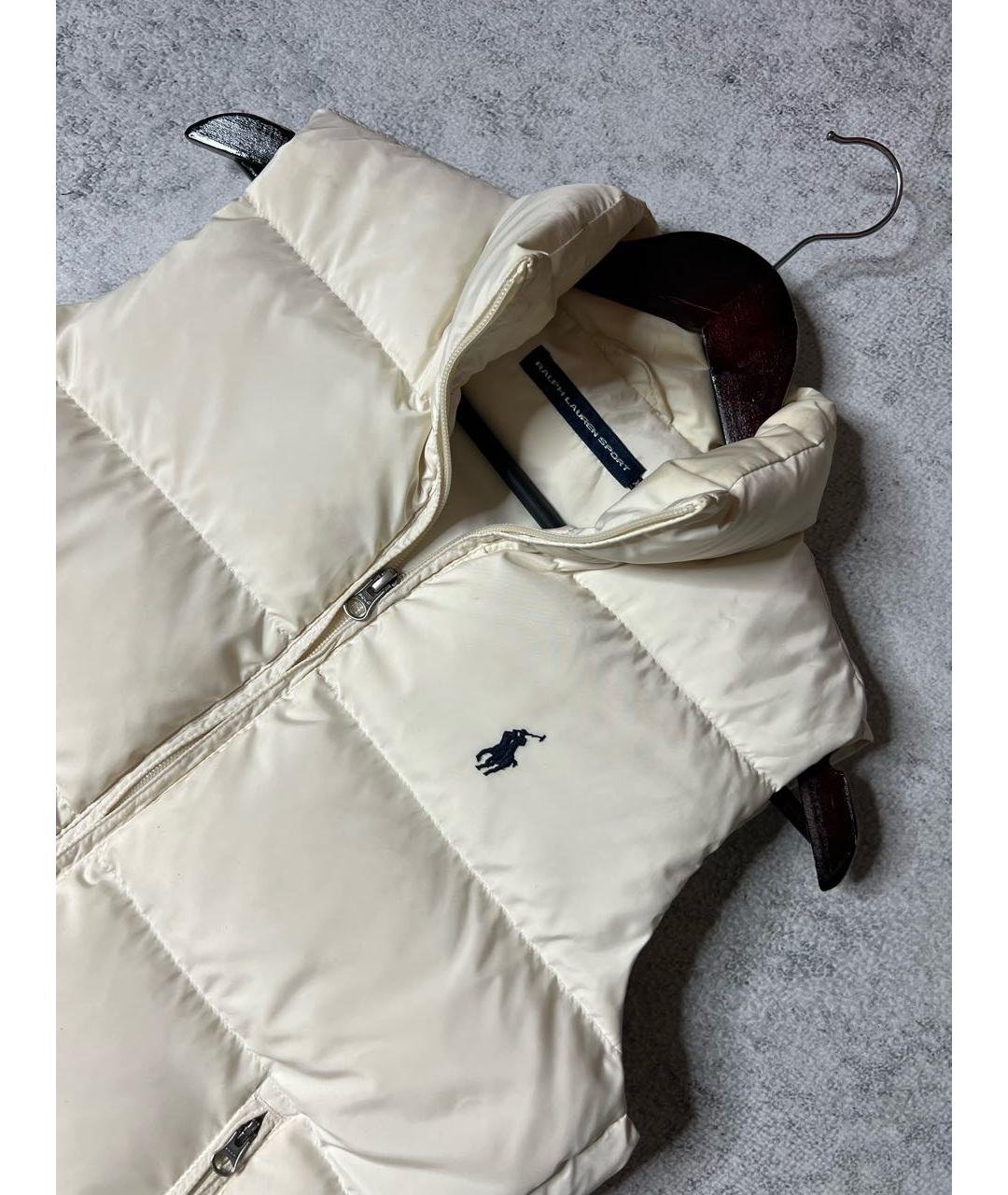 RALPH LAUREN Бежевый полиэстеровый жилет, фото 4