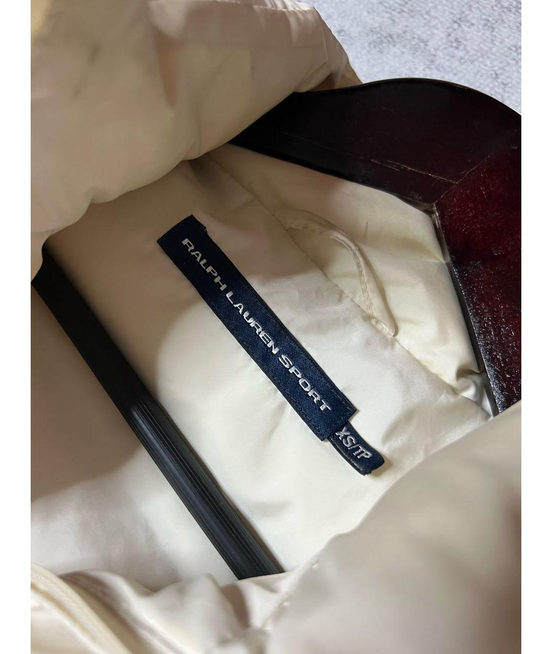 RALPH LAUREN Бежевый полиэстеровый жилет, фото 6