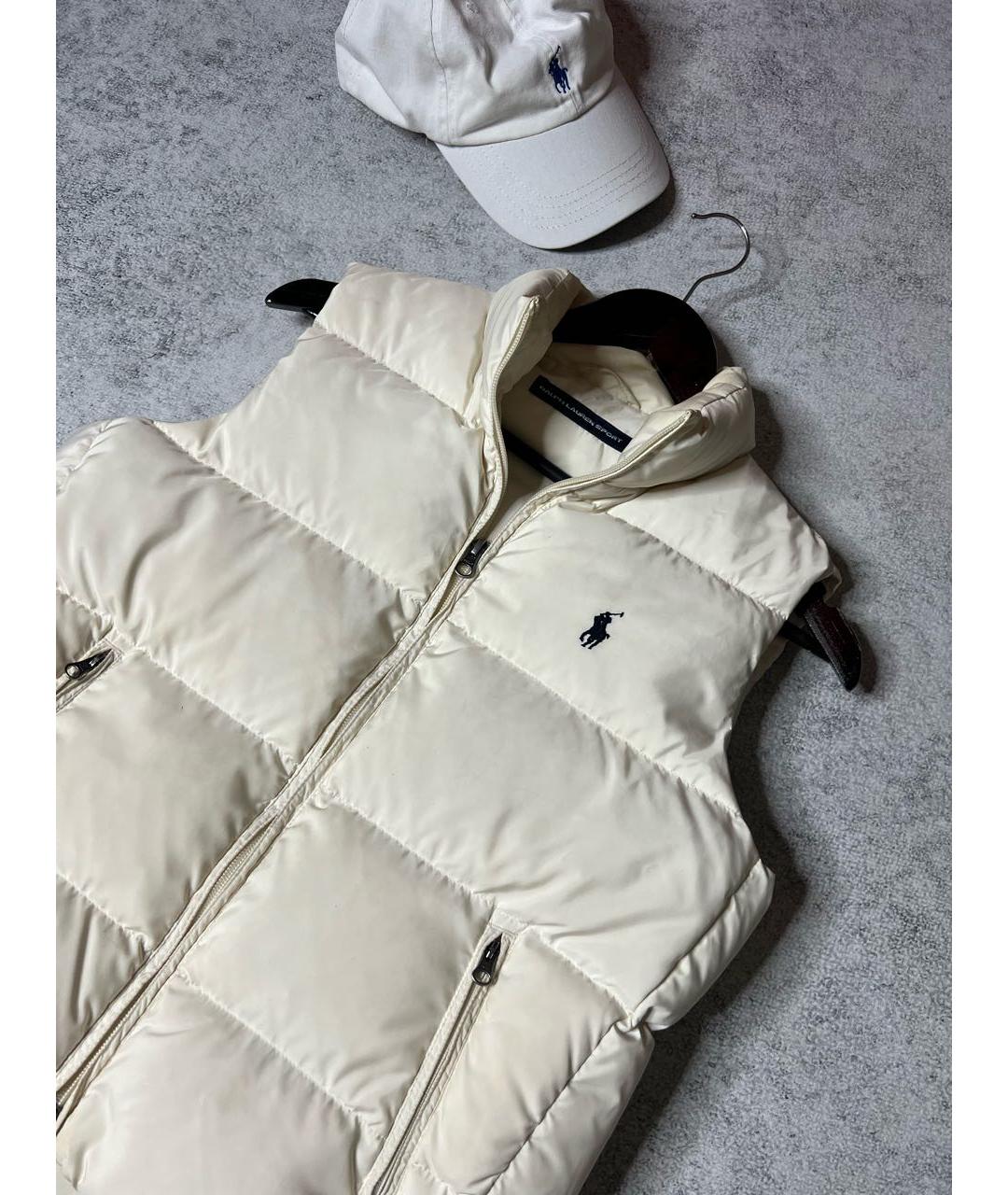 RALPH LAUREN Бежевый полиэстеровый жилет, фото 3