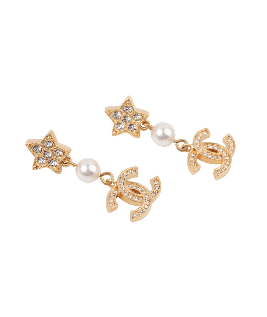 CHANEL Золотые серьги, фото 2