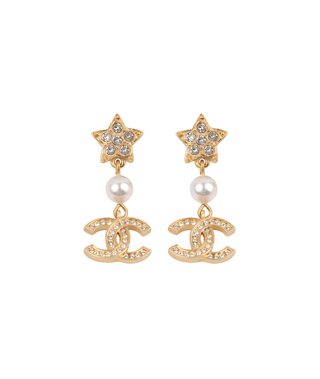 CHANEL Золотые серьги, фото 4