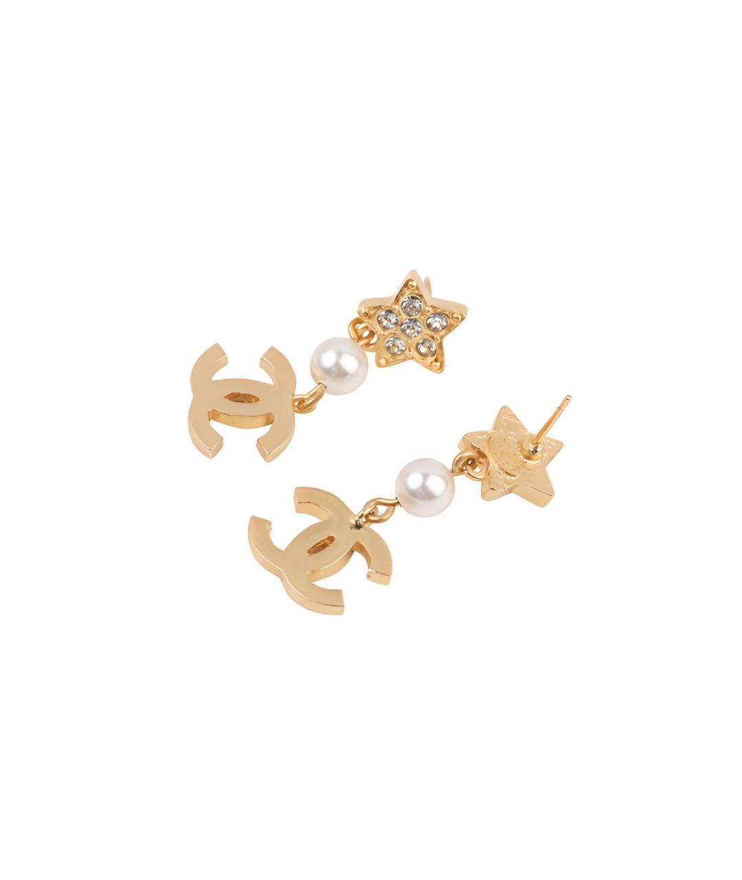 CHANEL Золотые серьги, фото 3