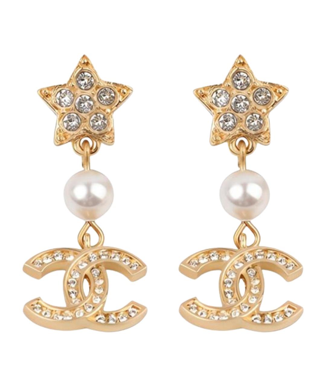 CHANEL Золотые серьги, фото 1