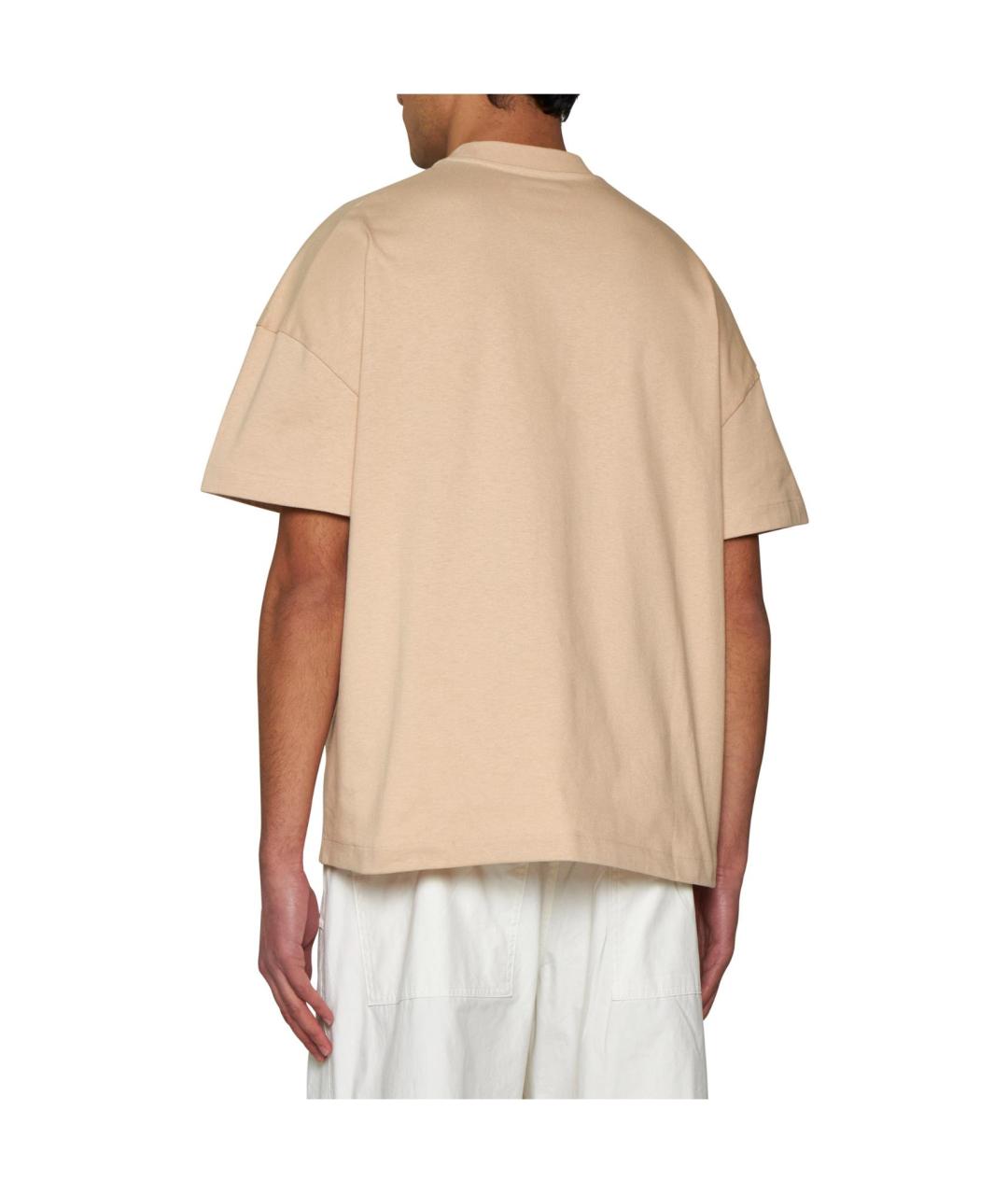 JIL SANDER Бежевая футболка, фото 5