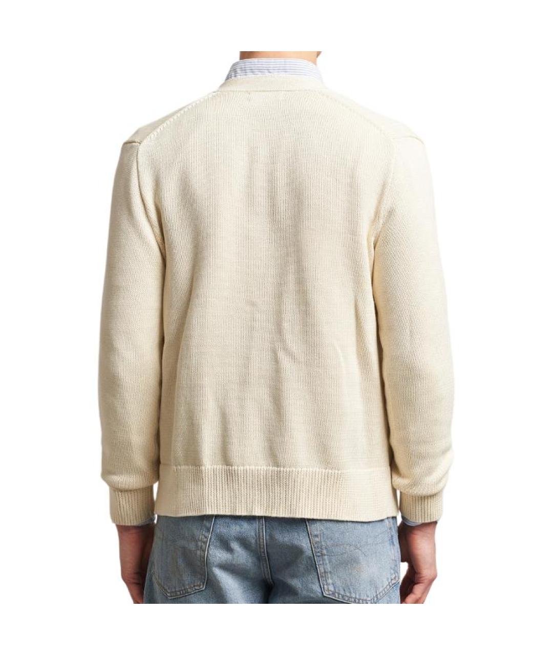 POLO RALPH LAUREN Бежевый кардиган, фото 4