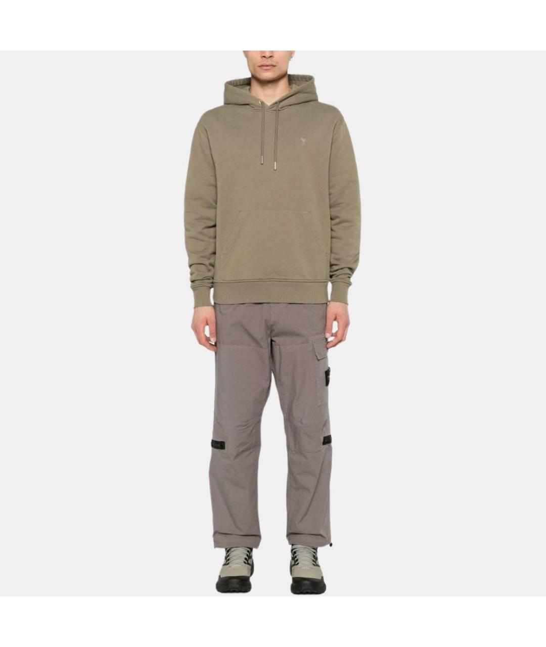 STONE ISLAND Коричневые брюки чинос, фото 3