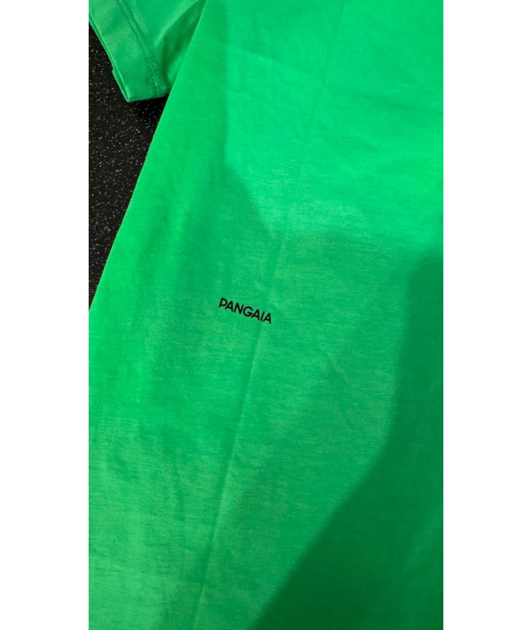 THE PANGAIA Зеленая хлопковая футболка, фото 5