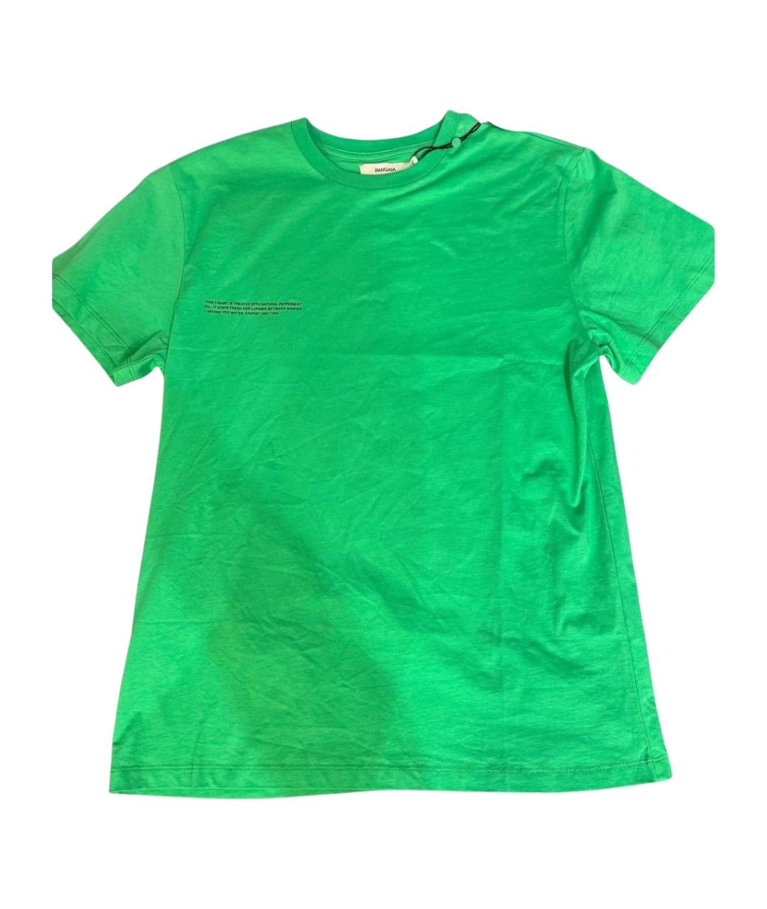 THE PANGAIA Зеленая хлопковая футболка, фото 1