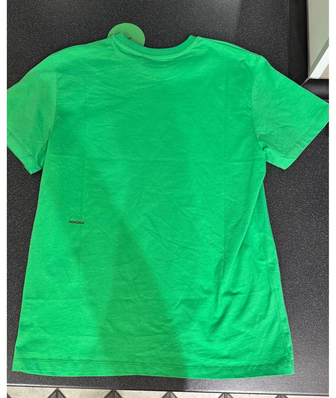 THE PANGAIA Зеленая хлопковая футболка, фото 2