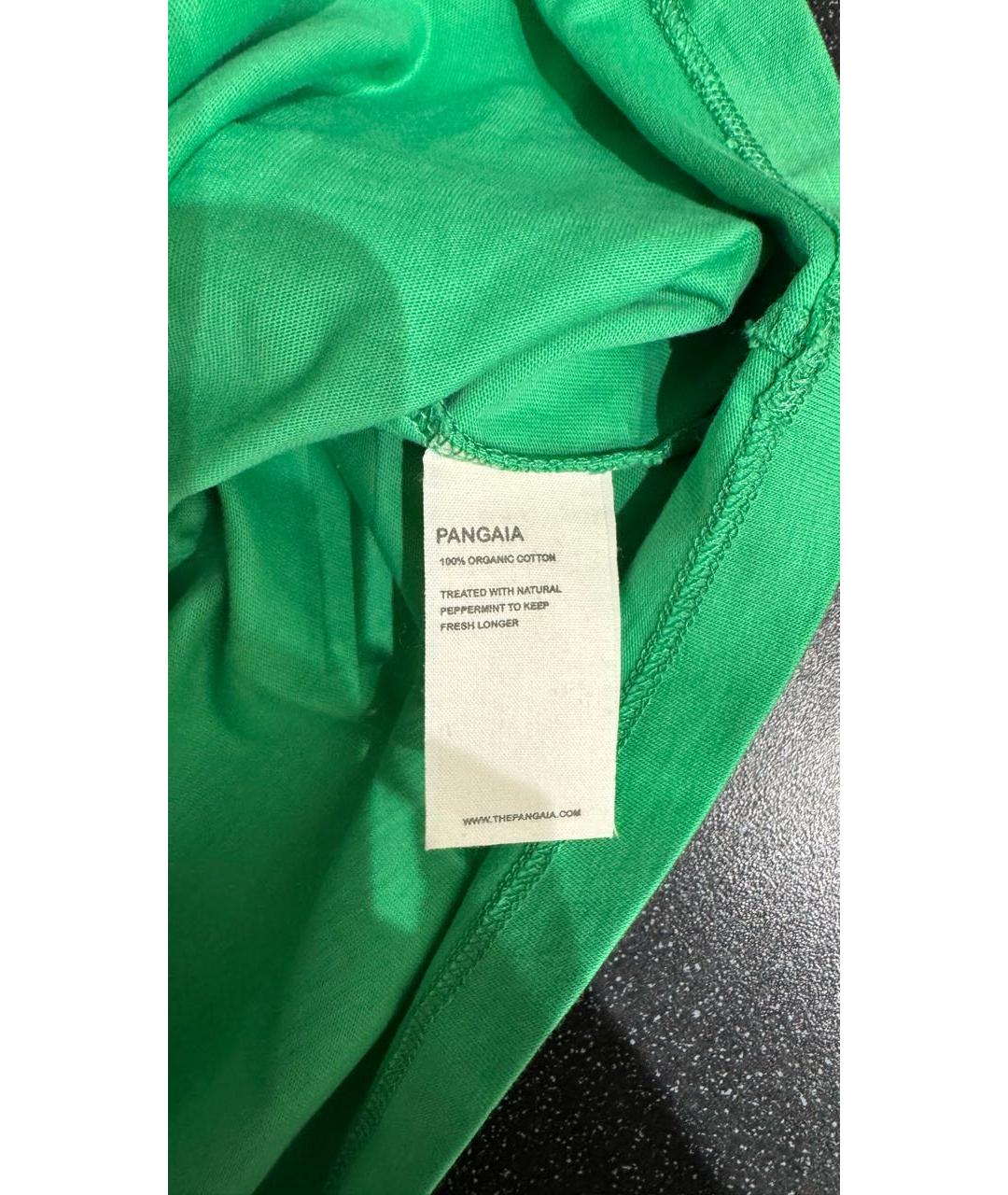THE PANGAIA Зеленая хлопковая футболка, фото 6
