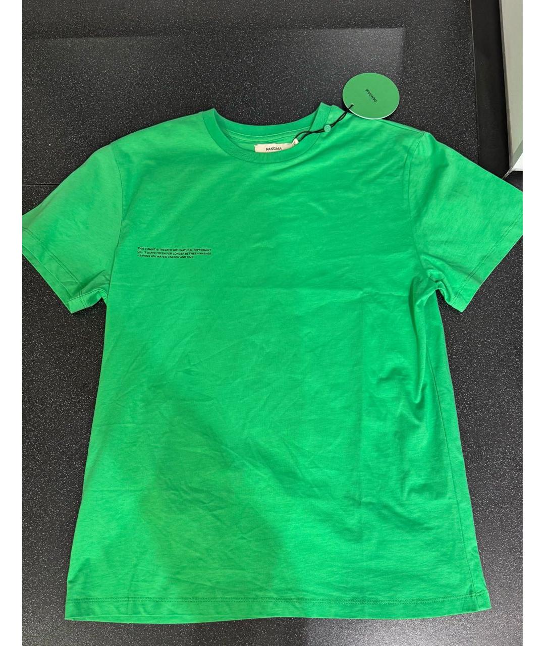 THE PANGAIA Зеленая хлопковая футболка, фото 7