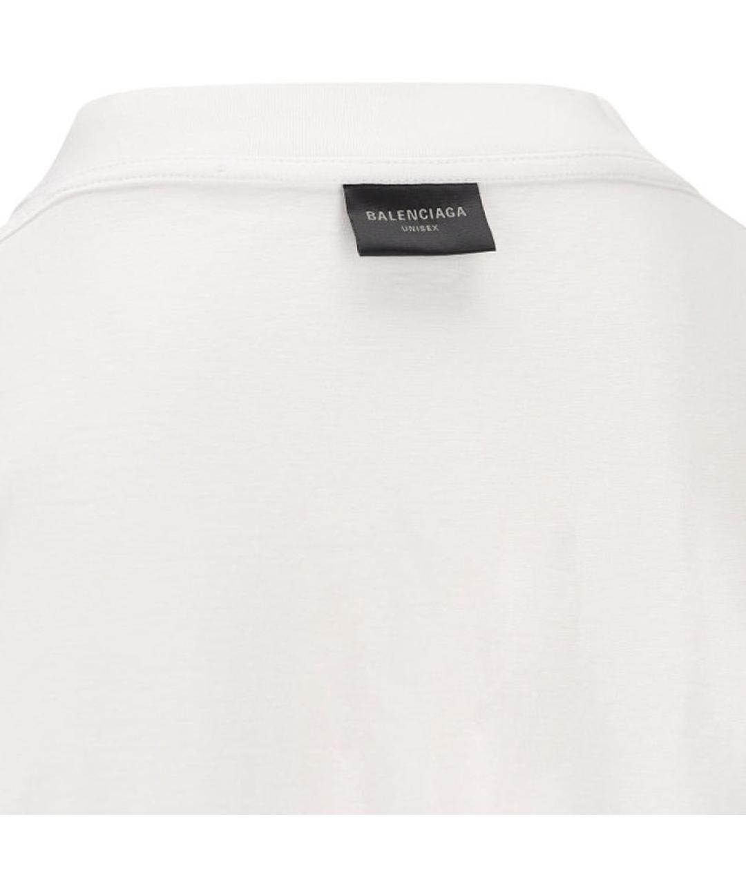 BALENCIAGA Бежевая футболка, фото 4