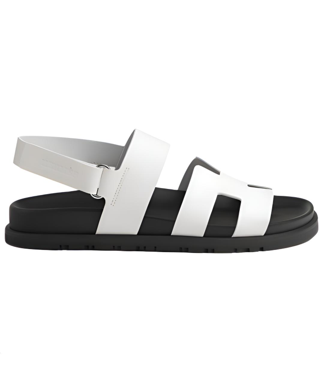 HERMES Белые сандалии, фото 1